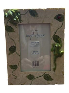 Green Frog Vine 4x6 Picture Frame
